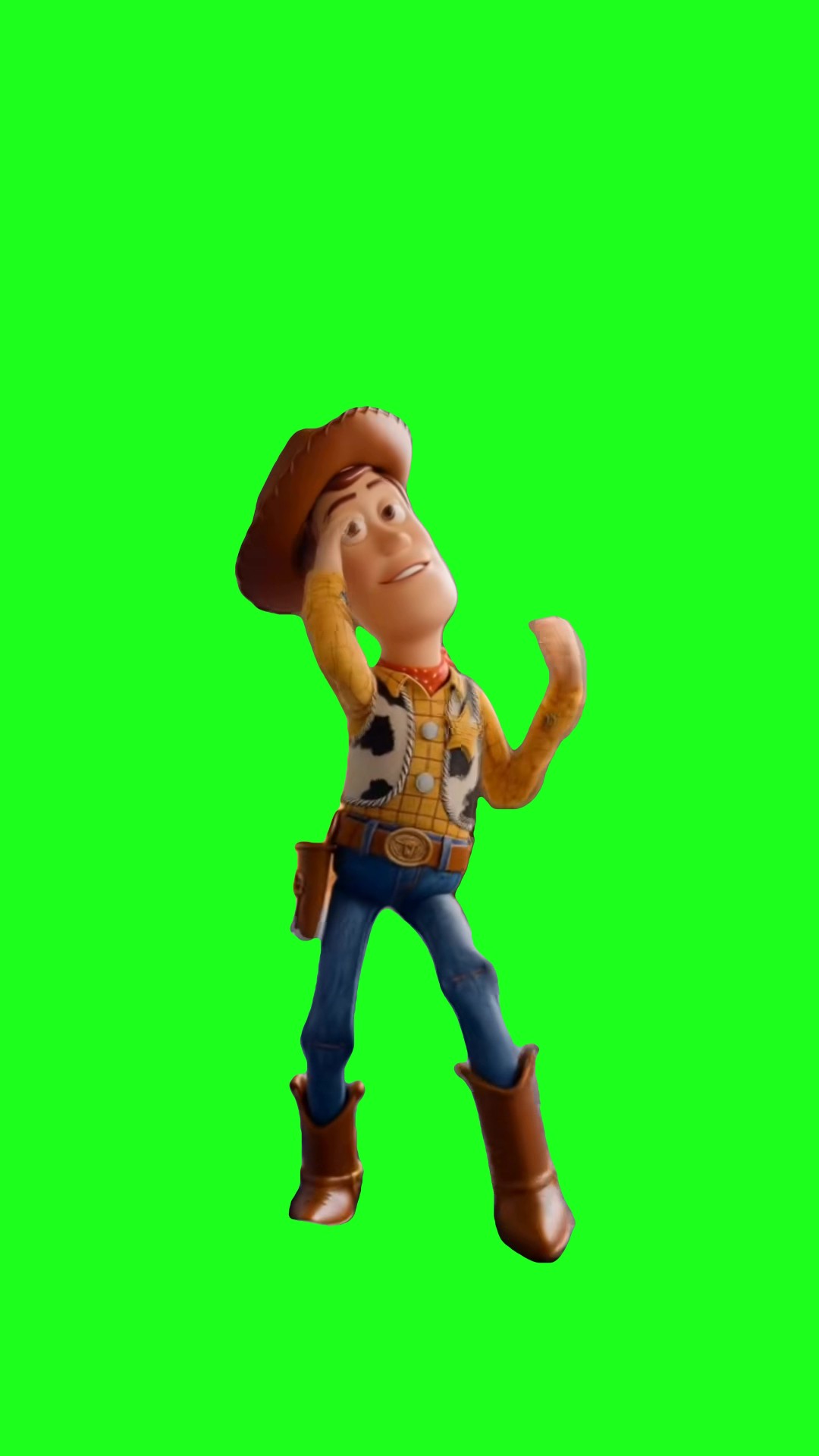 Toy Story 5 dance trend green screen