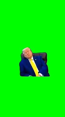 Trump Falling Asleep green screen