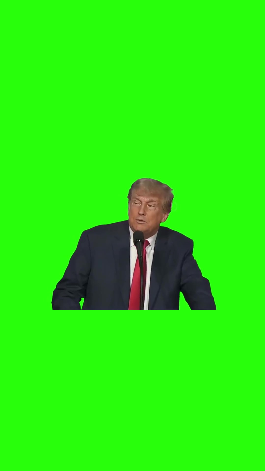 Trump singing world of fire green screen