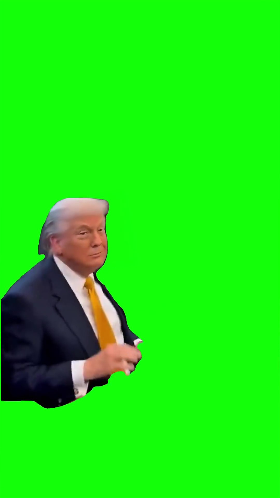 Trump spooked green screen