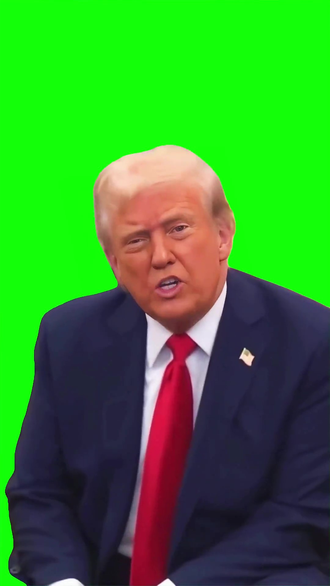 Trump what if anything green screen