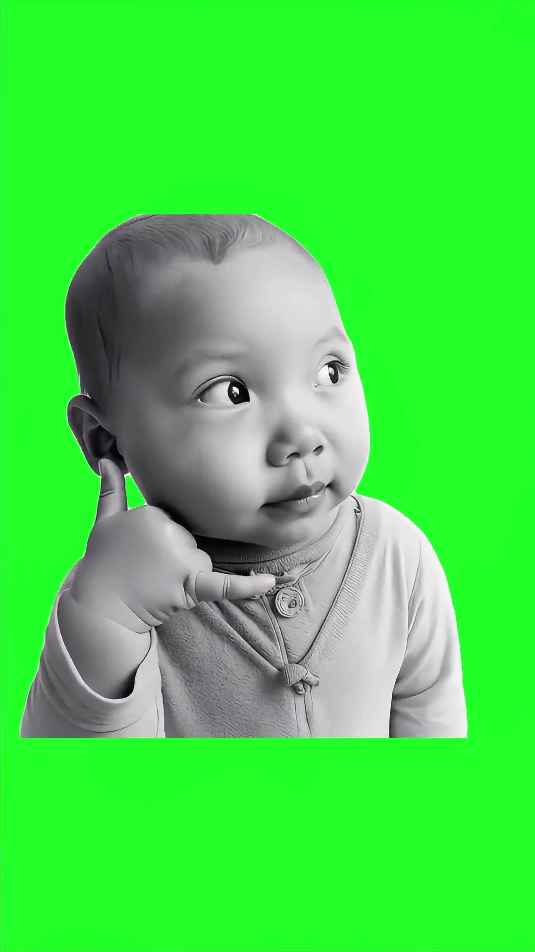 Tuff Baby Dancing green screen