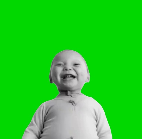 Tuff Baby Singing Beat It green screen