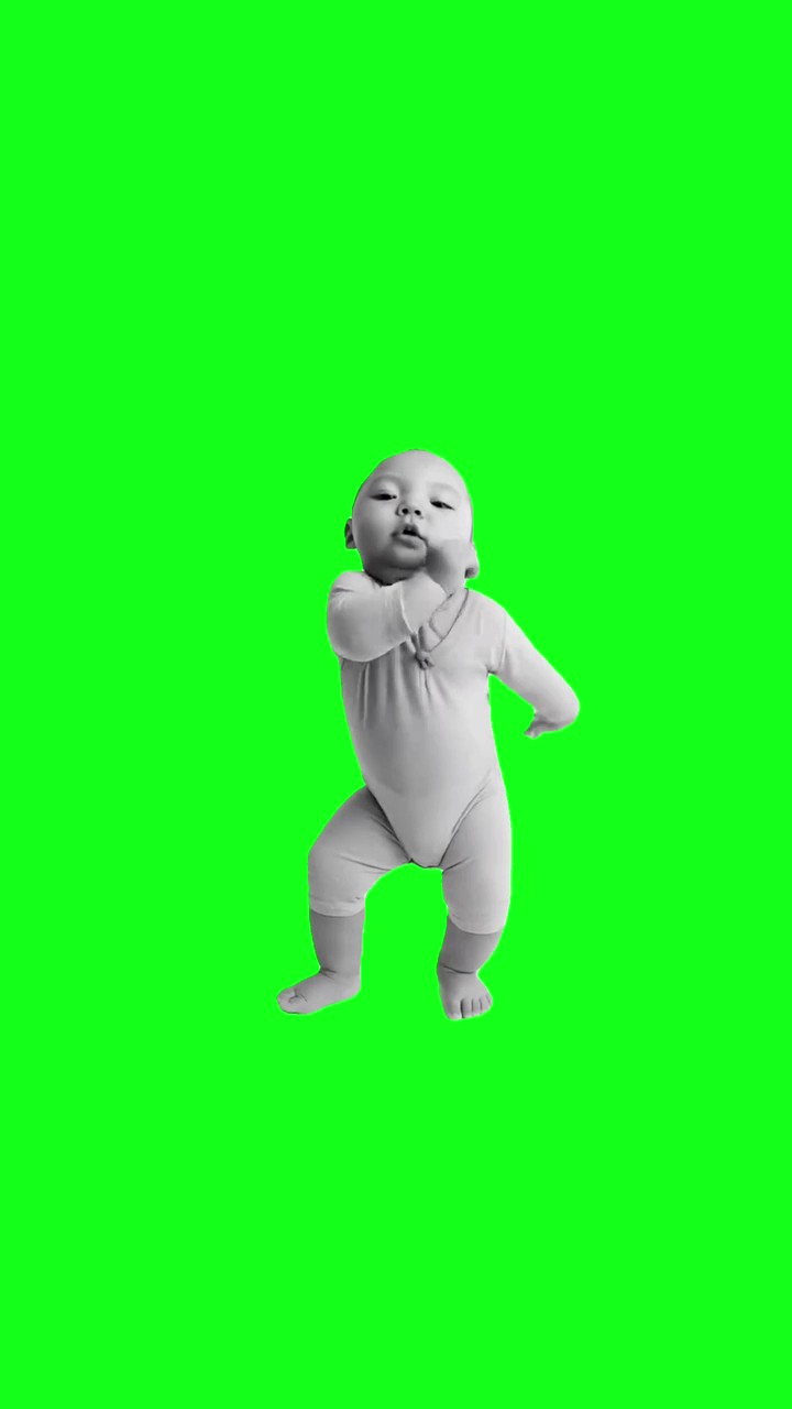 Tuff baby tiki tiki  green screen