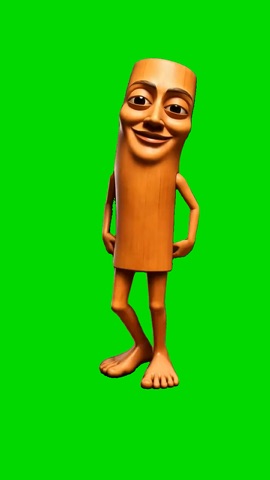 Tung Tung DJ Baby Laugh Dance green screen