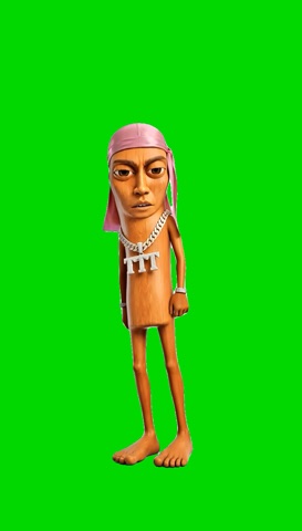 Tung Tung Dancing To Beat It green screen