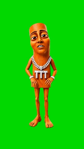 Tung Tung Dancing To Shake Dat green screen