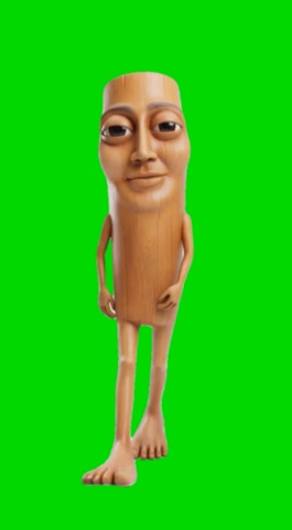 Tung Tung Im Addicted To You green screen