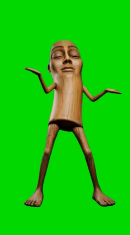 Tung Tung Nervy green screen