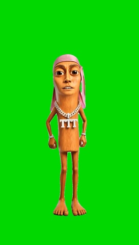 Tung Tung Pegga Pegga green screen