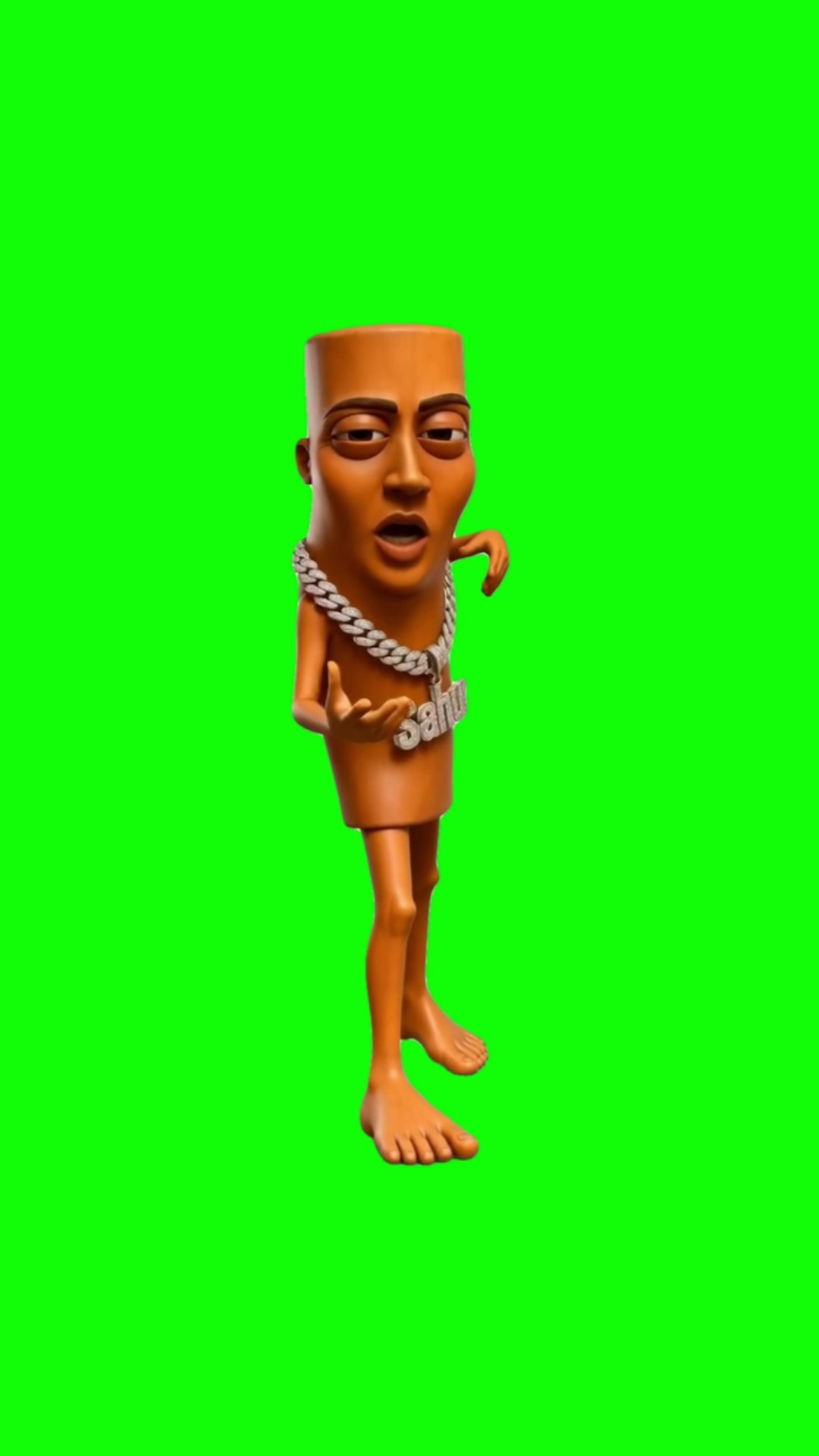 Tung Tung Sahur Big Boom green screen
