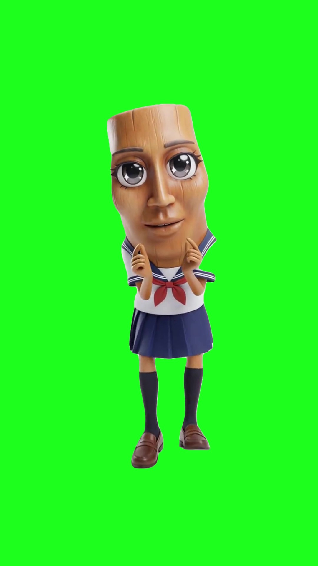 Tung Tung Sahur Arigato Dance green screen