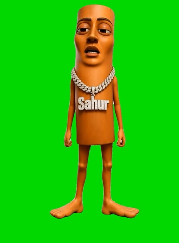 Tung Tung Sahur Tiki Tiki green screen