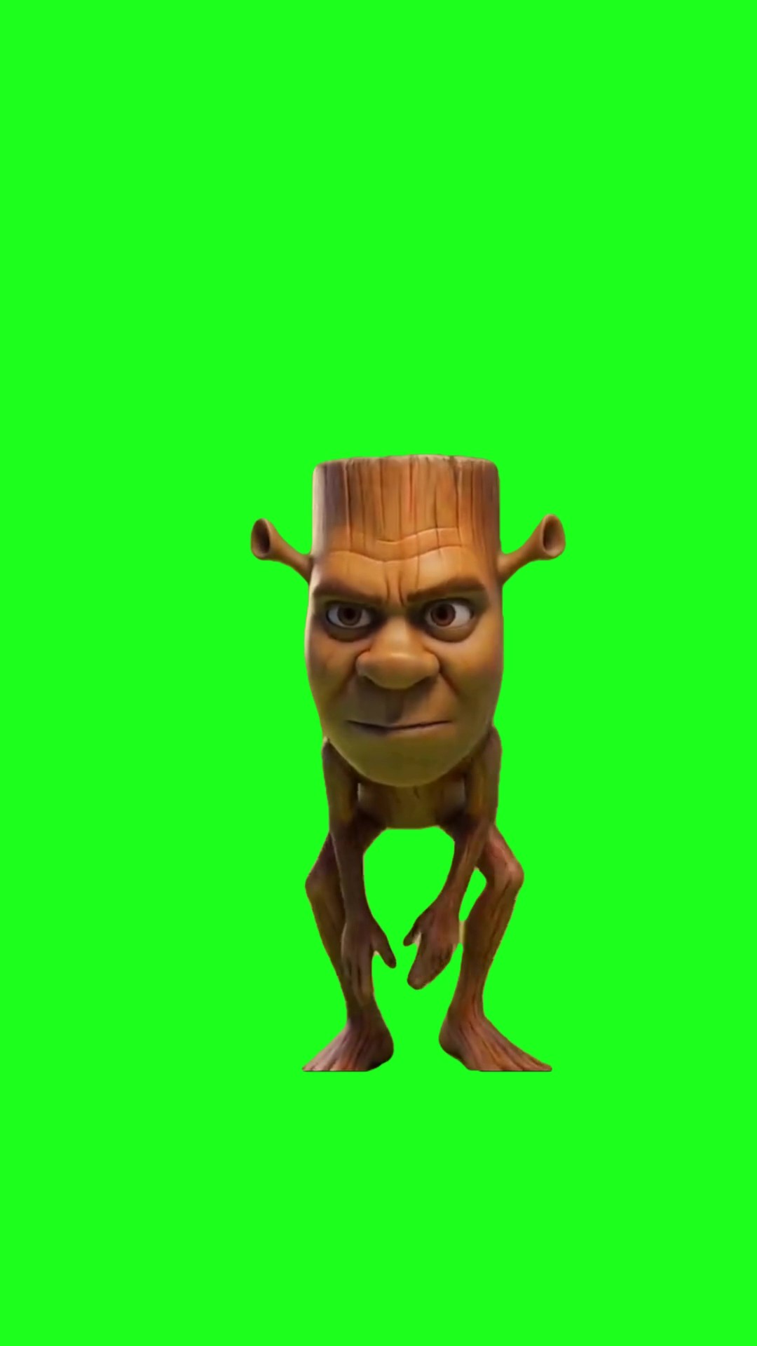 Tung Tung Sahur dancing to I Was Looking for a Job green screen