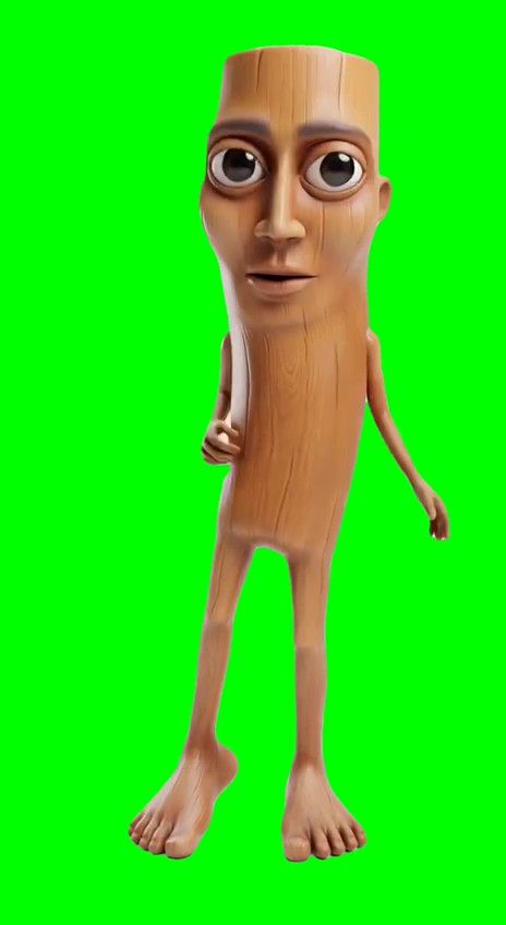 Tung Tung Sahur is dancing to Please Don’t Go green screen