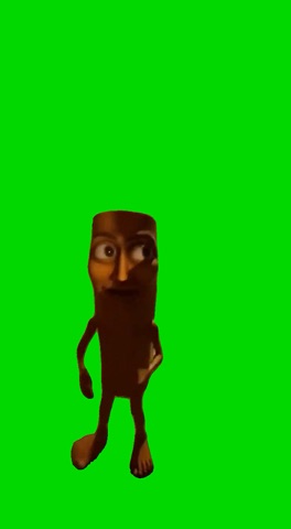 Tung Tung Side Eye green screen