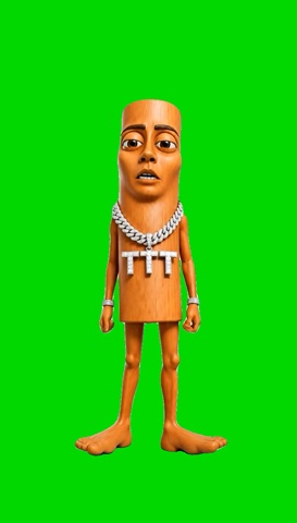 Tung Tung Tiki Tiki green screen