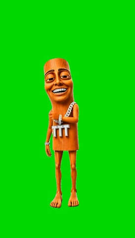 Tung Tung Tung Sahur Chiki Chiki Sha Dance green screen