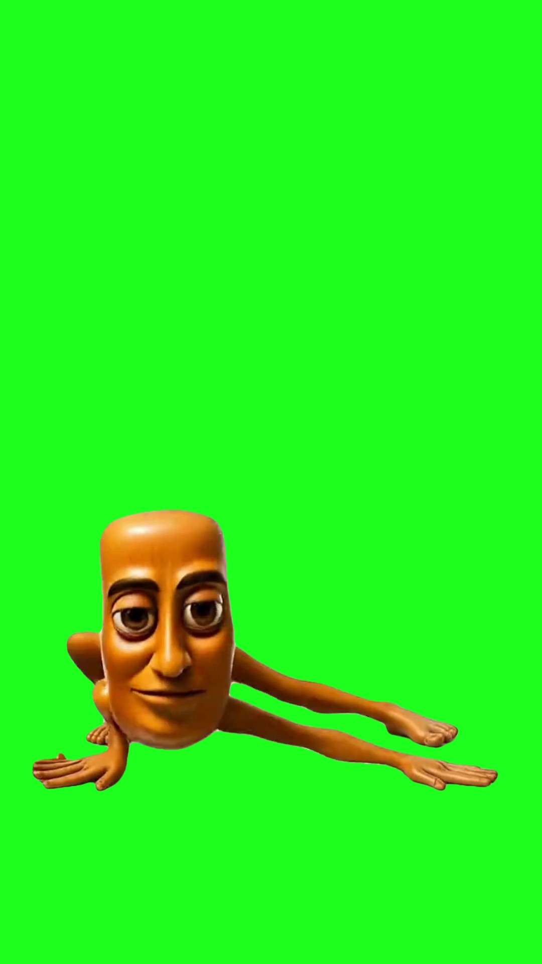 Tung Tung Tung Sahur Dancing on All Fours green screen