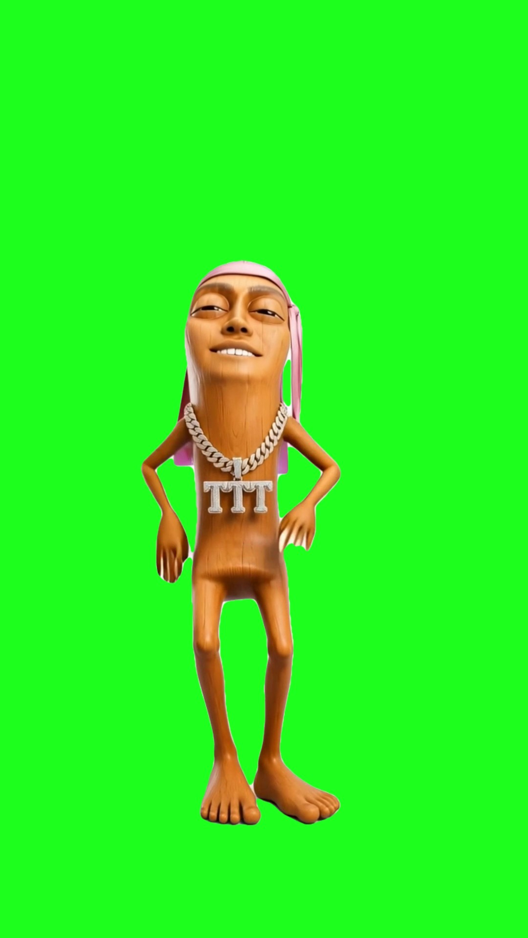 Tung Tung Tung Sahur Dancing to “Dai Dai” by Shakira green screen