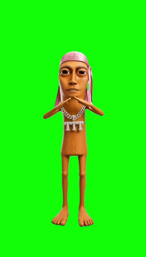 Tung Tung sahur green screen