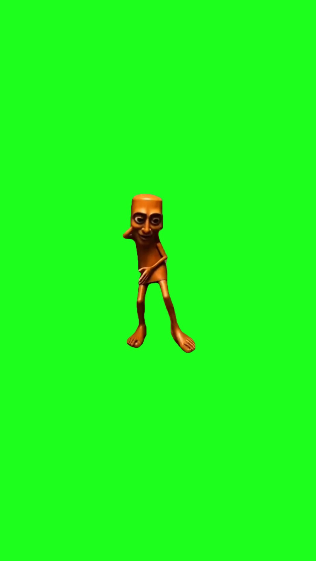 Tung doing moon walk green screen