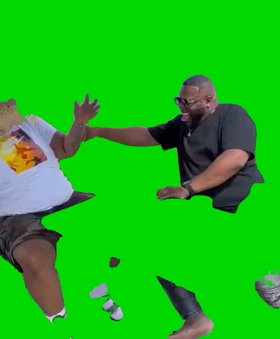 Two Guys Laughing green screen