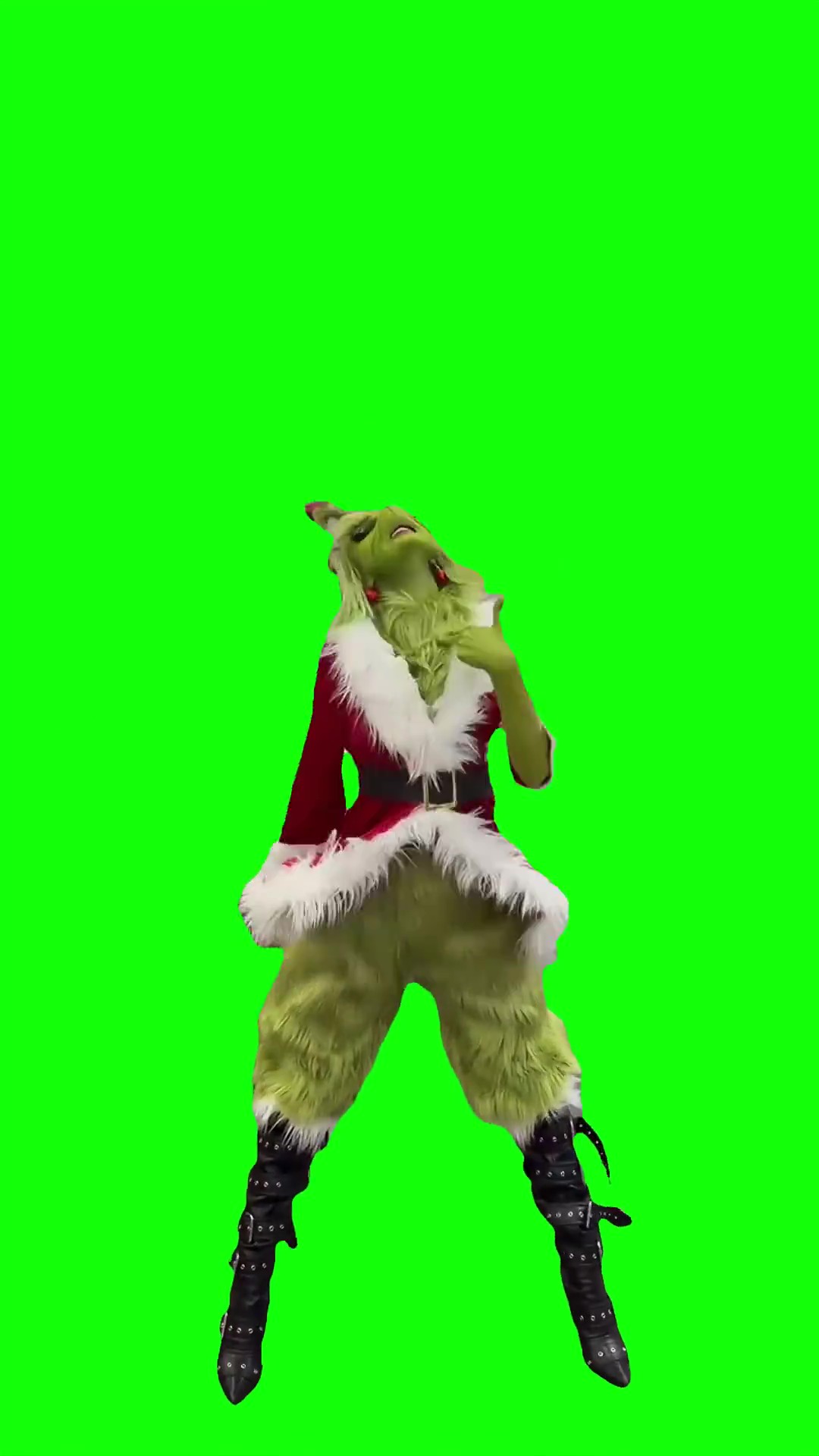 Type dance trend Chanel grinch dance green screen