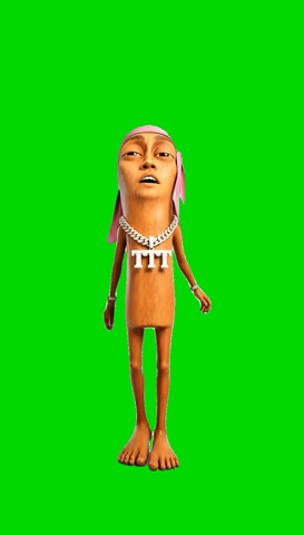 Up Up Up Dance Tung tung tung sahur green screen