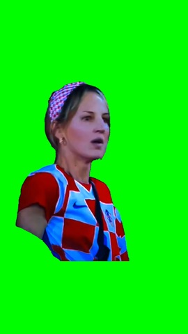 Upset Croatian Fan Yelling Fu*k You green screen