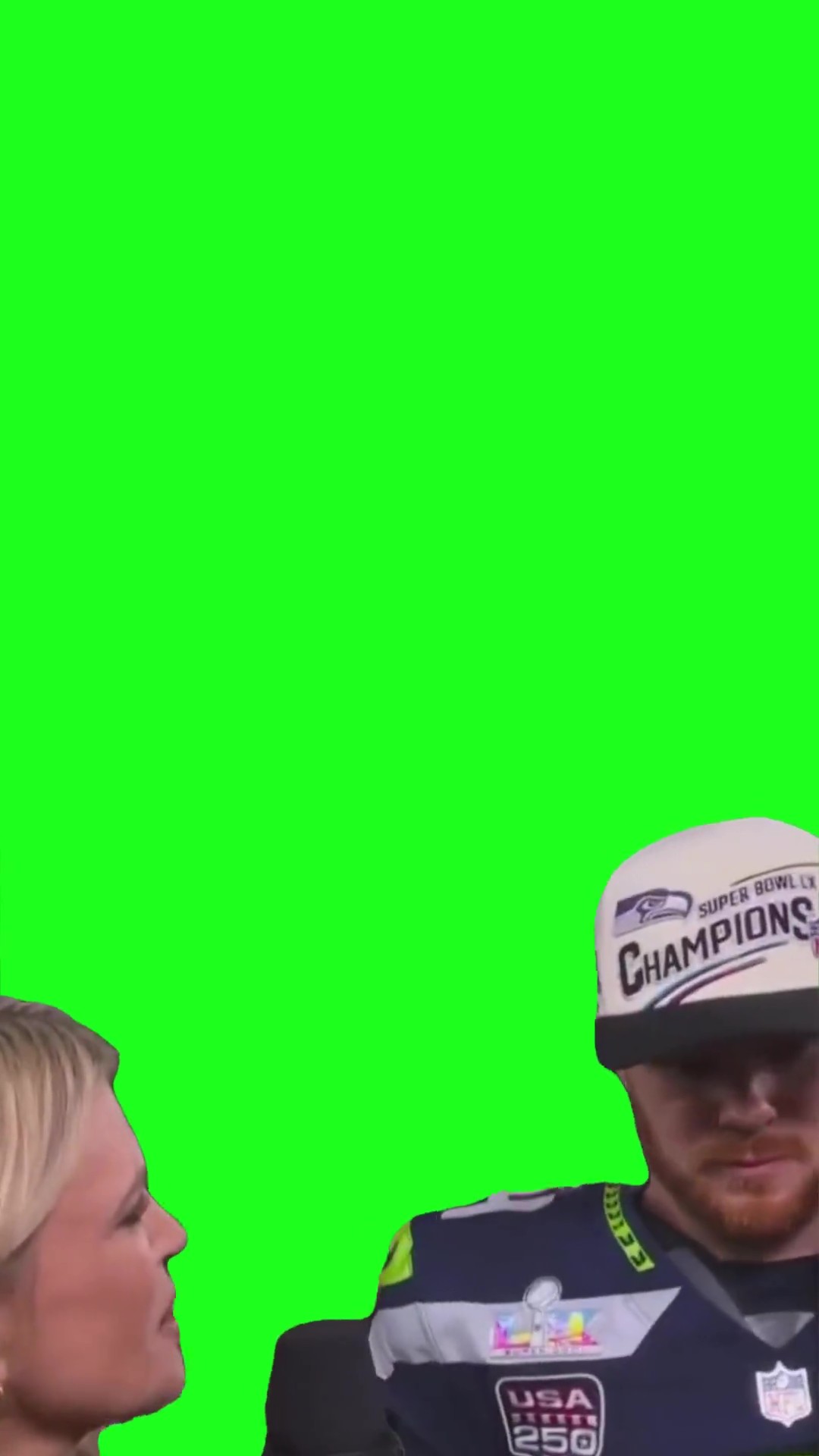What does this moment mean green screen