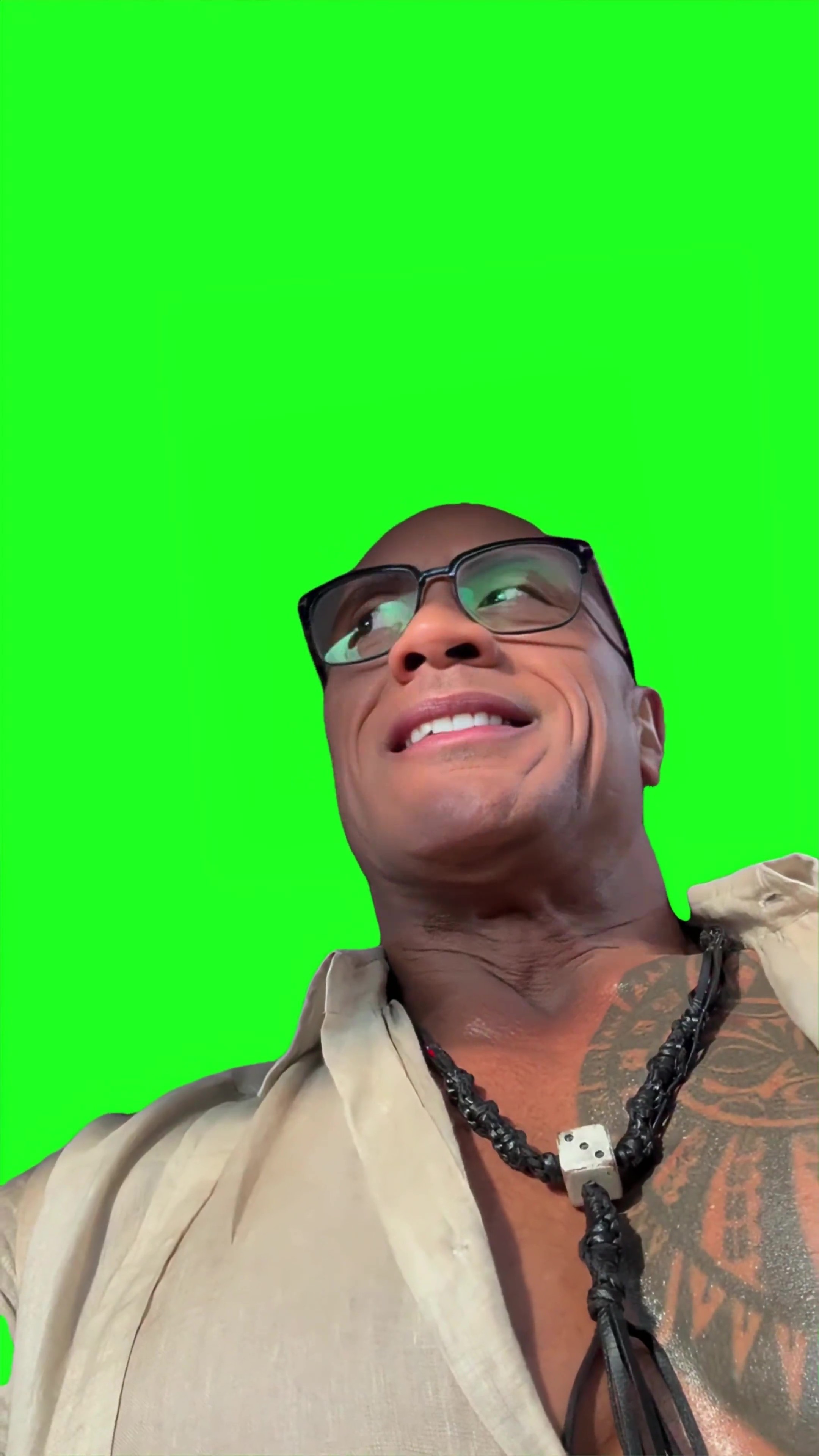 Will you shut up green screen