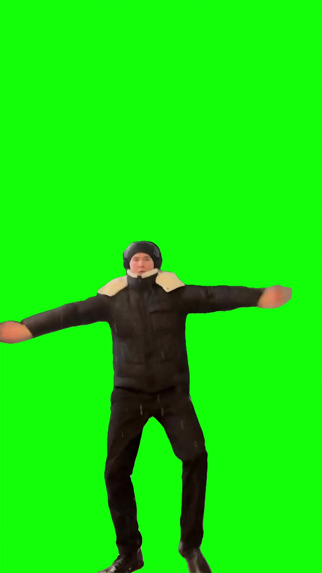 Winter tectonic  green screen