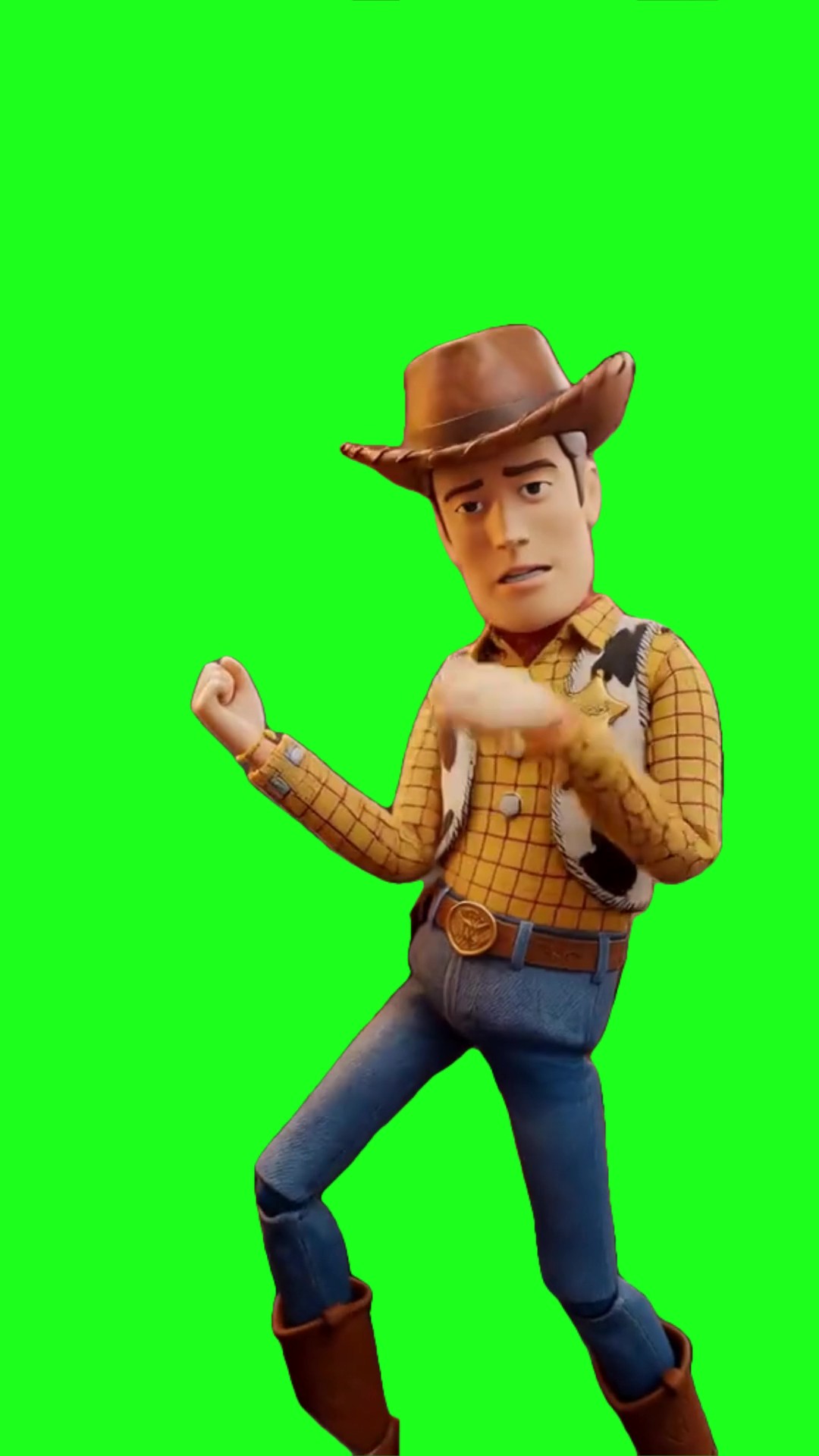 Woody tiki green screen