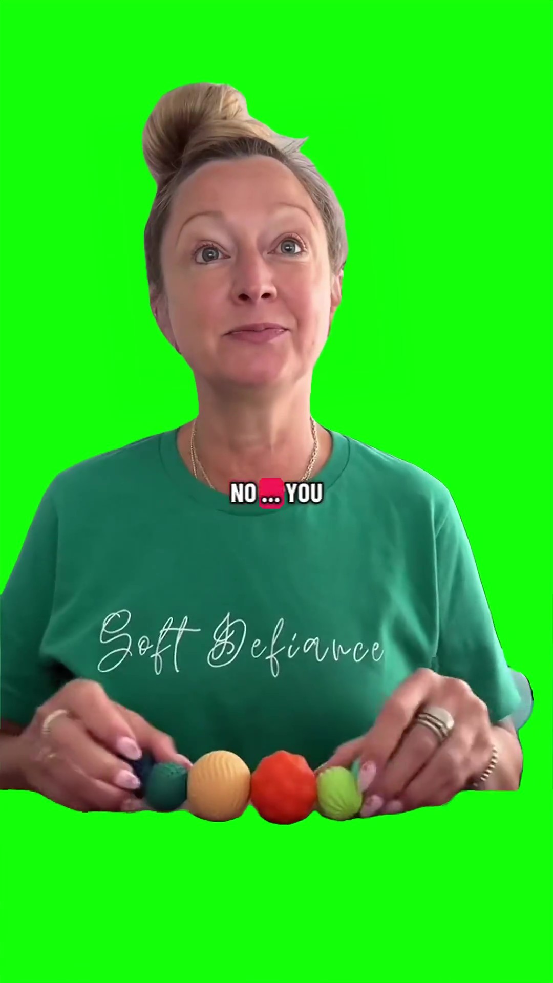 You don’t get to ask for help green screen