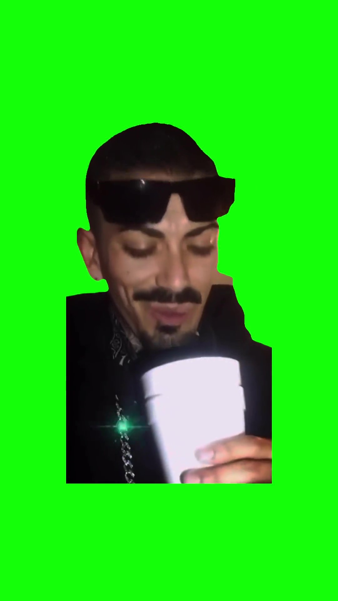 You was at the club green screen