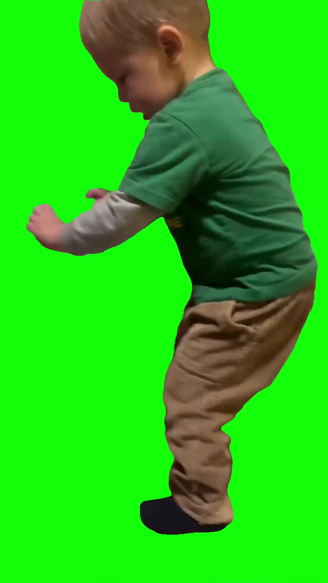 Yup he did a big turd green screen