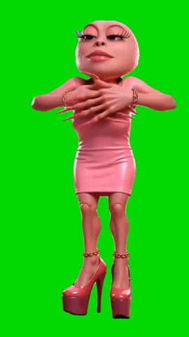 Zalupalupa Hush Dance green screen