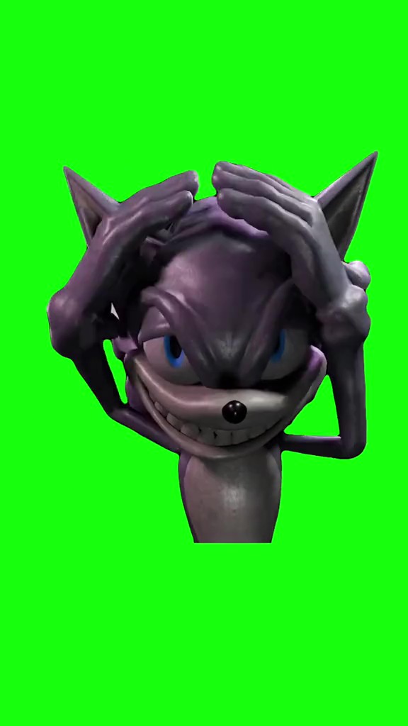 Zesty Sonic green screen