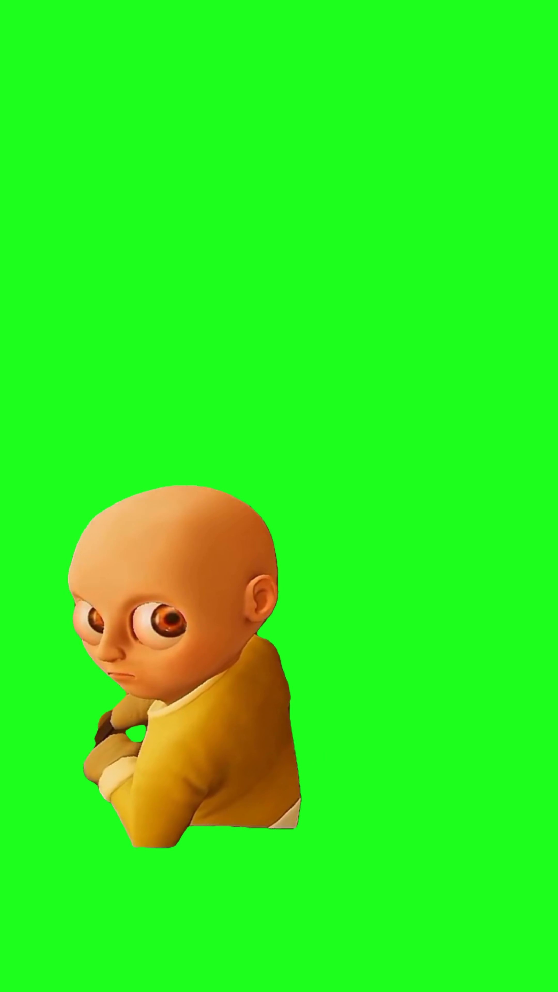 babyinyellow sideeye green screen