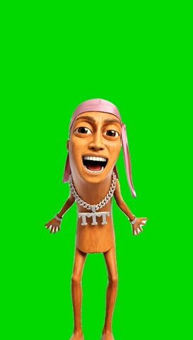 du bist gut genug Tung Tung tung tung sahur green screen