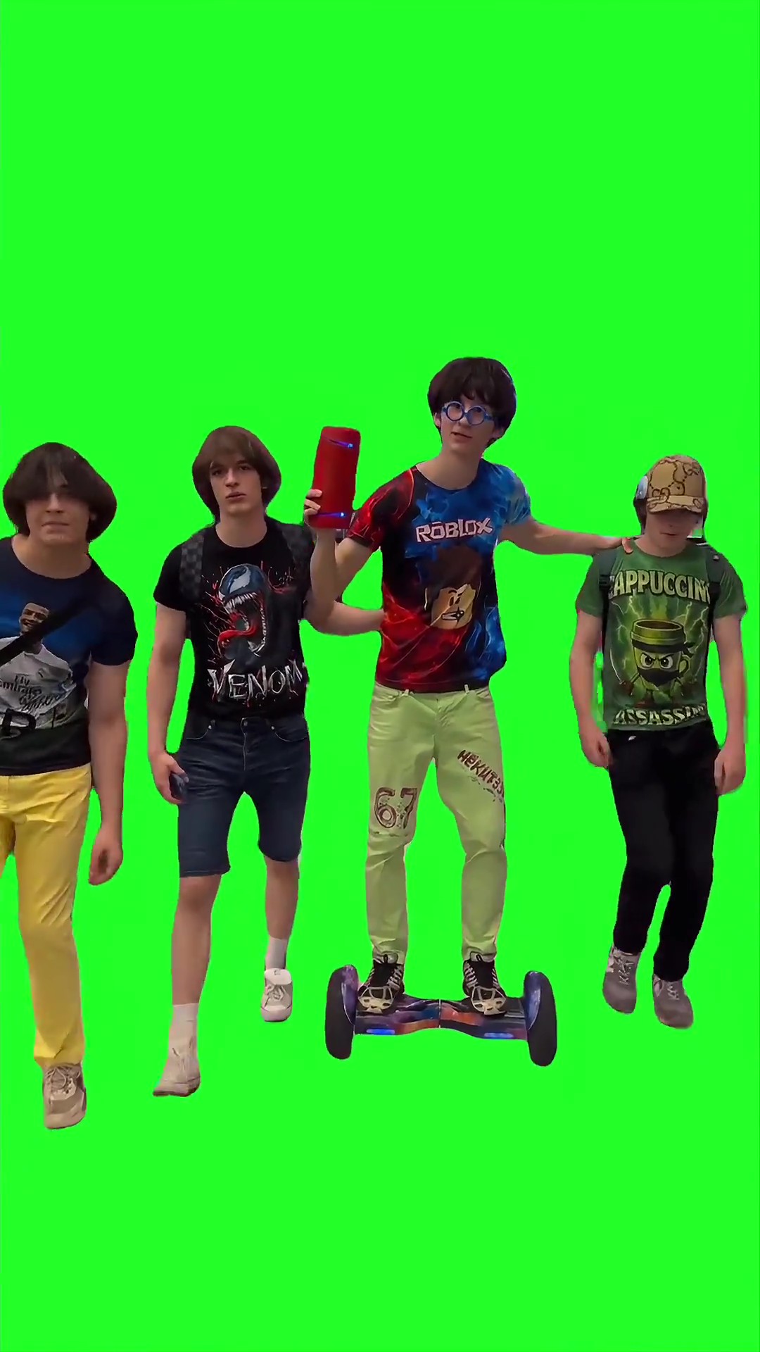 infinite aura green screen