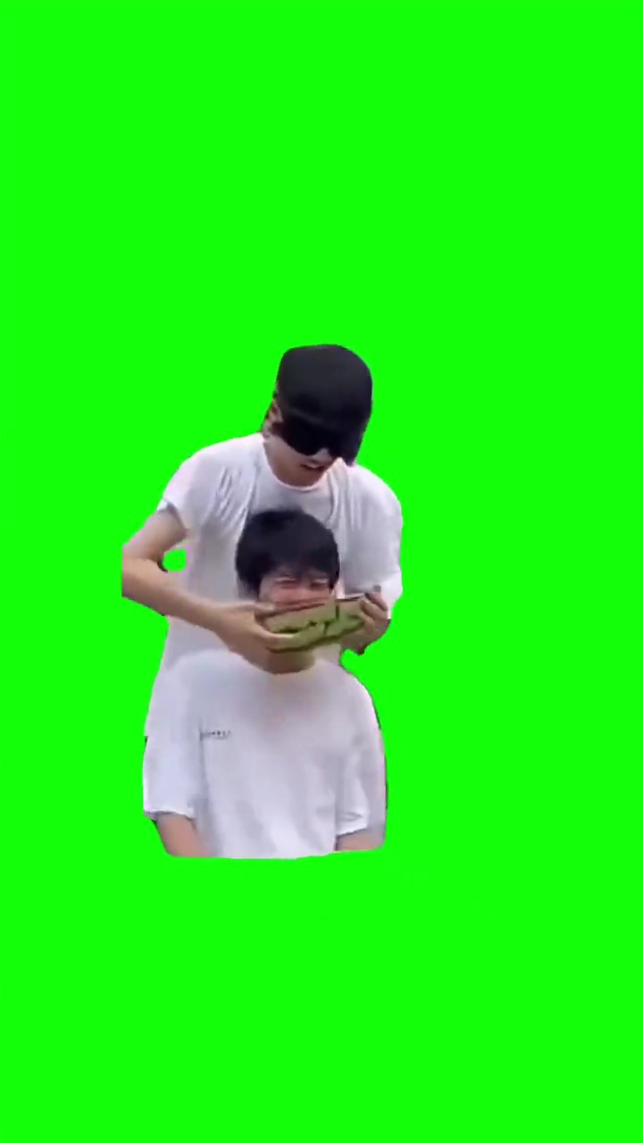 watermelon whiplash green screen