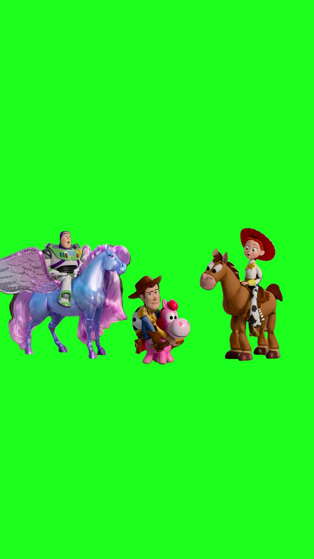 Toy Story Yeehaa  green screen